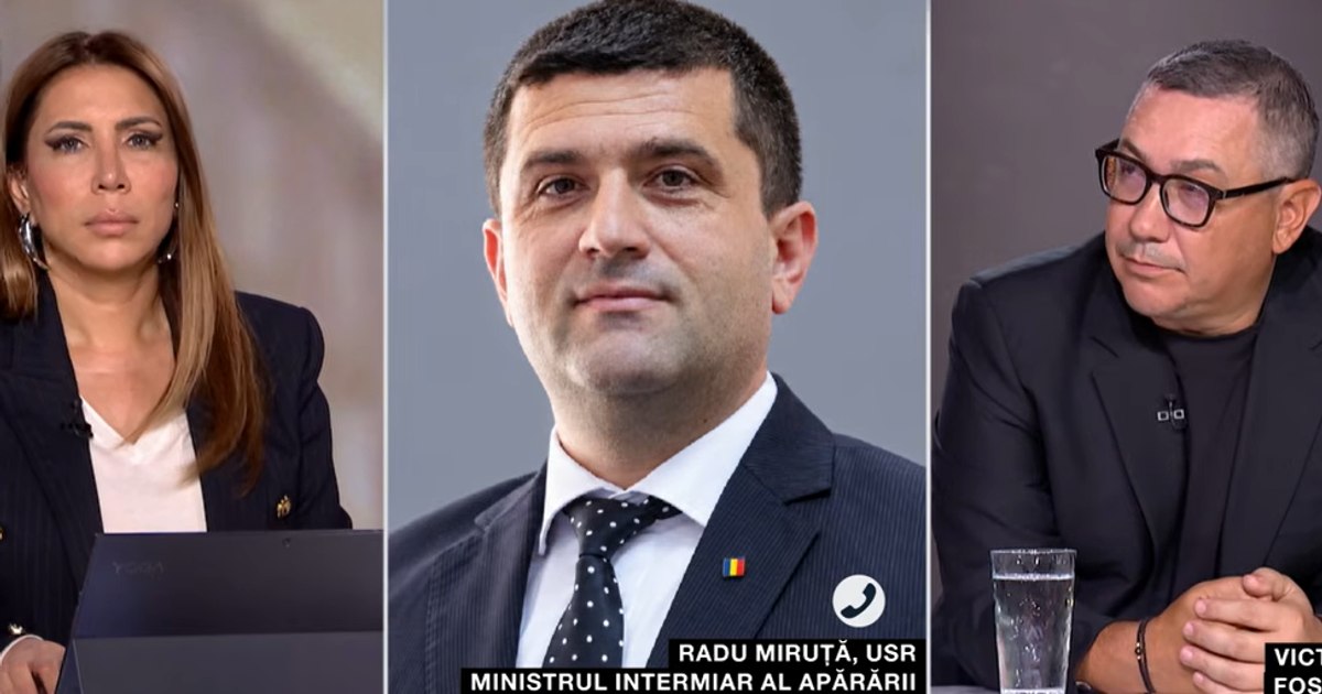 Scandal violent la TV între Victor Ponta și Radu Miruță pe tema Șantierului Naval Mangalia