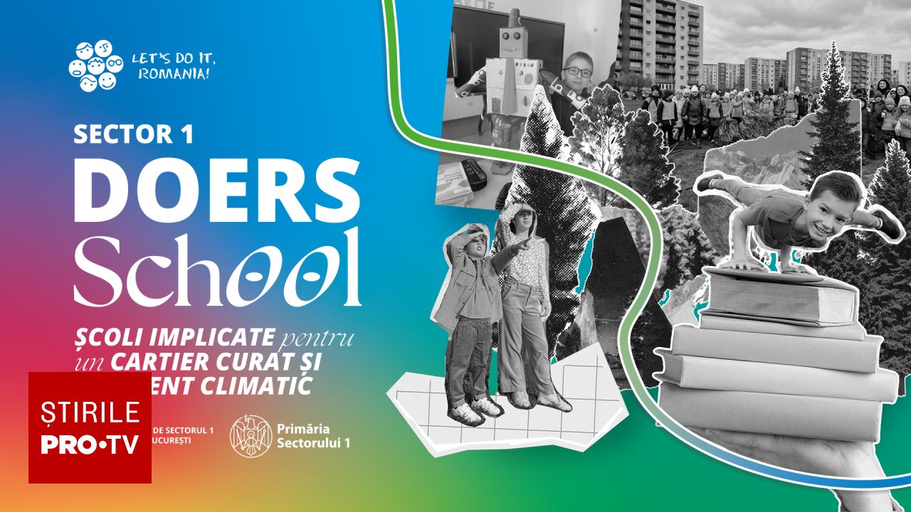 Programul Doers School se extinde în Sectorul 1: peste 1.500 de elevi vor propune soluții pentru climă