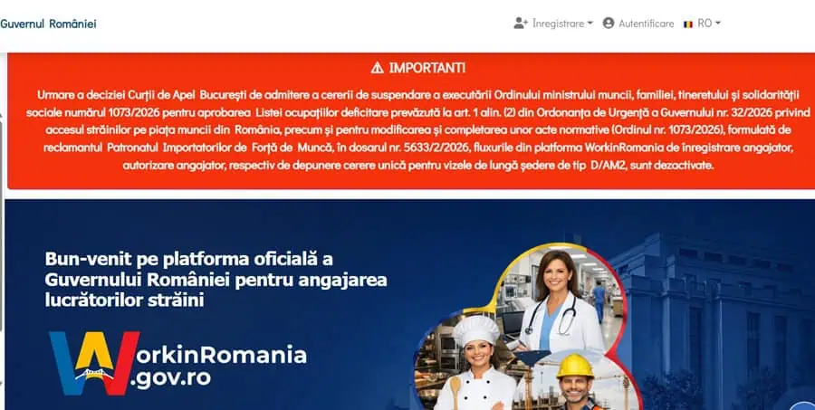 Blocajul platformei WorkinRomania afectează importatorii de forță de muncă în România