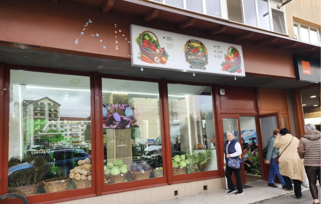O cooperativă agricolă din Giurgiu a deschis primul aprozar în Sibiu