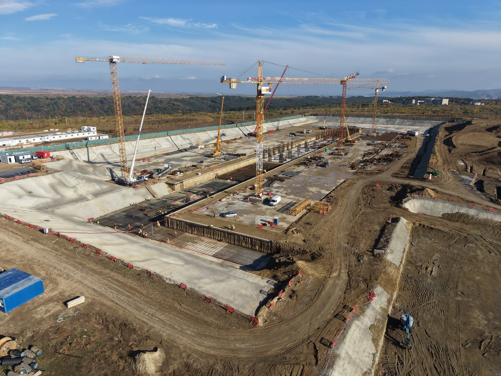 Șantierul Spitalului Regional de Urgență Iași: Excavările exterioare au fost finalizate integral