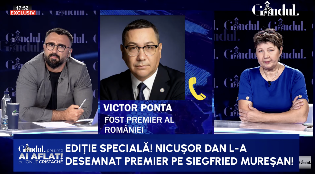 Victor Ponta prezice că Siegfried Mureșan nu va fi premierul României și îl laudă pe Nicușor Dan