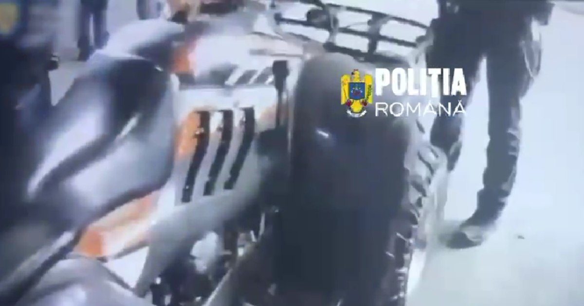 Bărbat arestat pentru că a condus un ATV furat din Ilfov, starea de ebrietate și fără permis