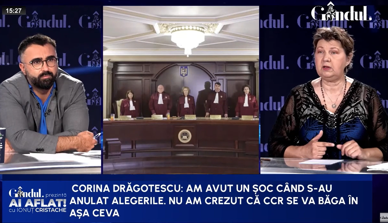 Corina Drăgotescu despre anularea alegerilor: A fost un șoc pentru societatea românească