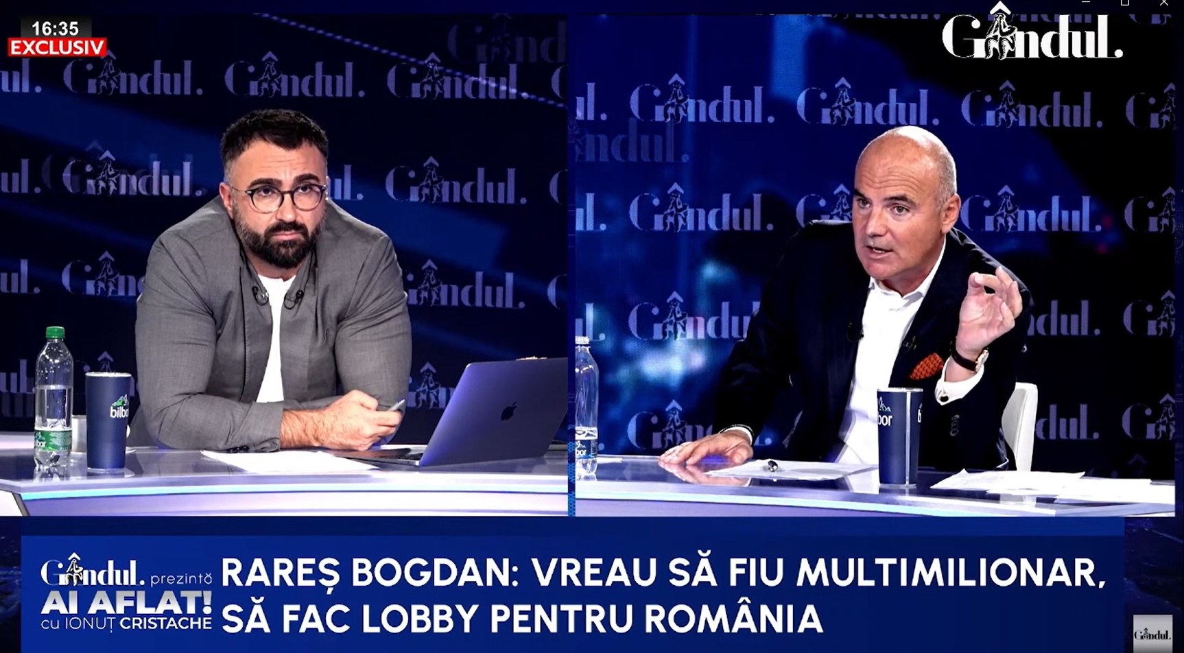 Rareș Bogdan despre viitorul său: Vreau să devin miliardar și să fac lobby pentru România