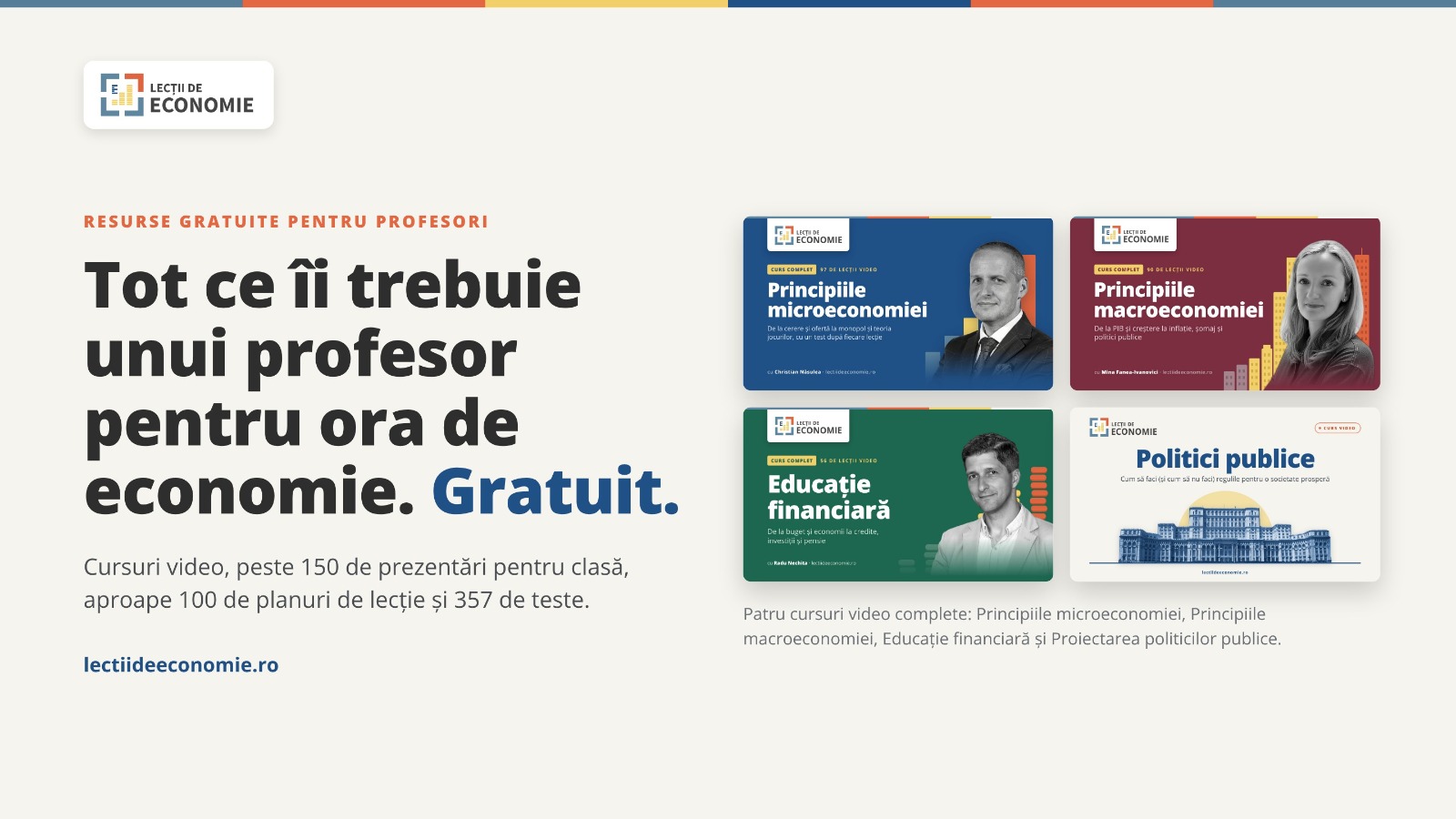 Se lansează LecțiiDeEconomie.Ro, o platformă gratuită de resurse educaționale pentru economie și finanțe