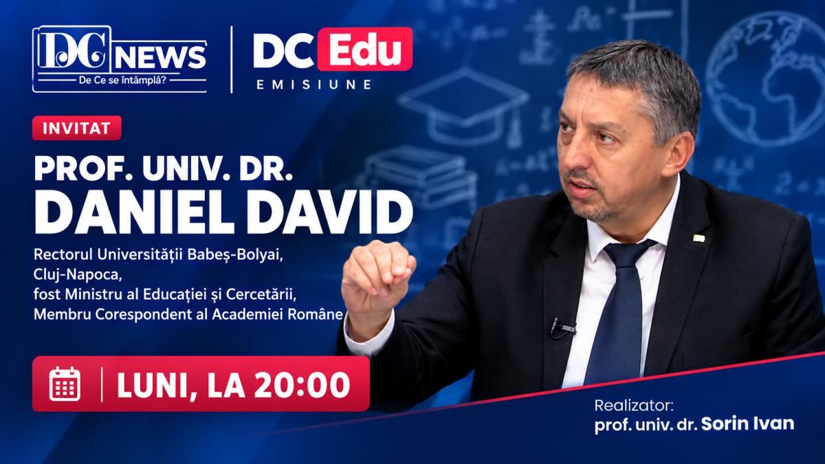 Daniel David analizează la DC Edu reforma educației, rezultatele PISA 2025 și impactul inteligenței artificiale
