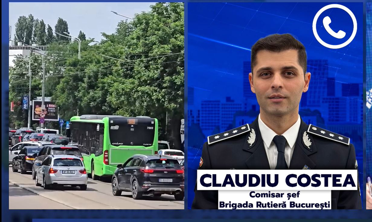 Poliția Rutieră explică cauzele traficului din Capitală: Disciplina șoferilor este esențială