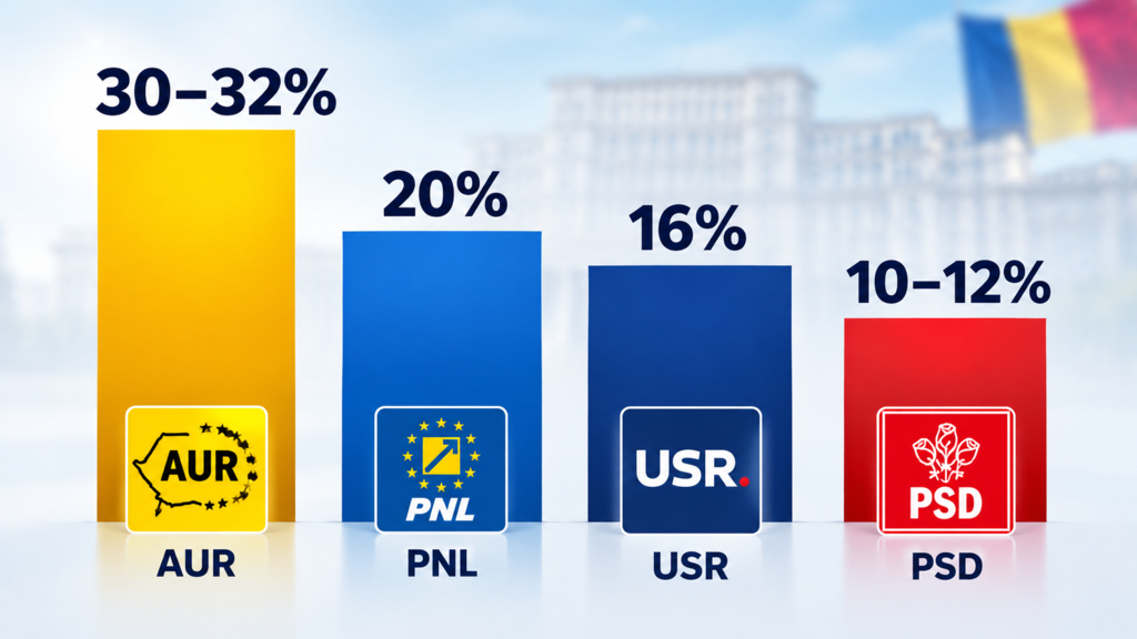Rezultate sondaj intern USR: Partidul ar fi pe locul al treilea, înaintea PSD