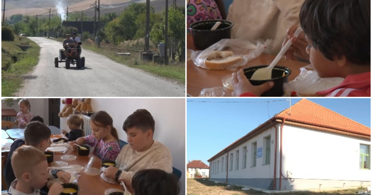 Elevii dintr-o comună din Cluj primesc zilnic masă caldă la școală, finanțată de Uniunea Europeană