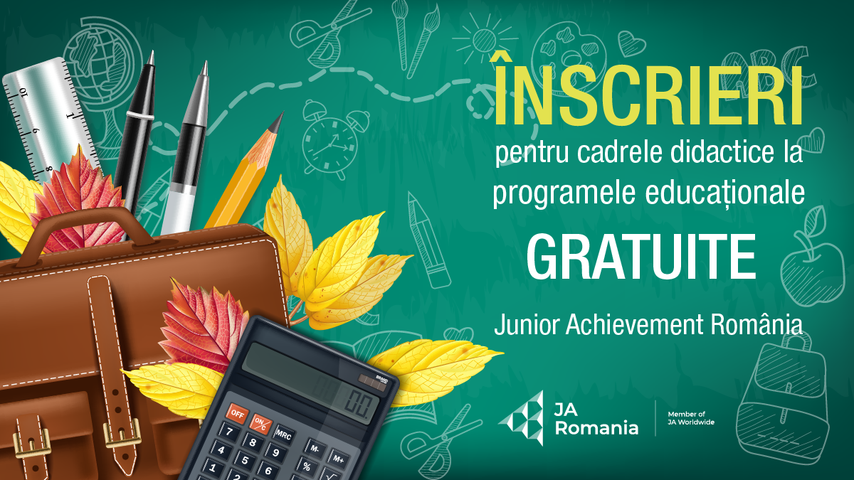 Junior Achievement România deschide înscrierile pentru programele educaționale sesiunii 2026-2027