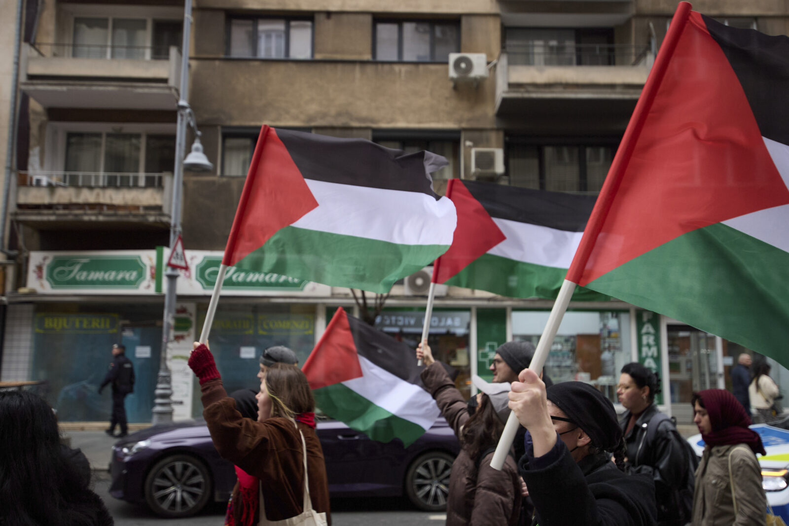 Manifestare de solidaritate cu Palestina în București, sâmbătă, 26 septembrie