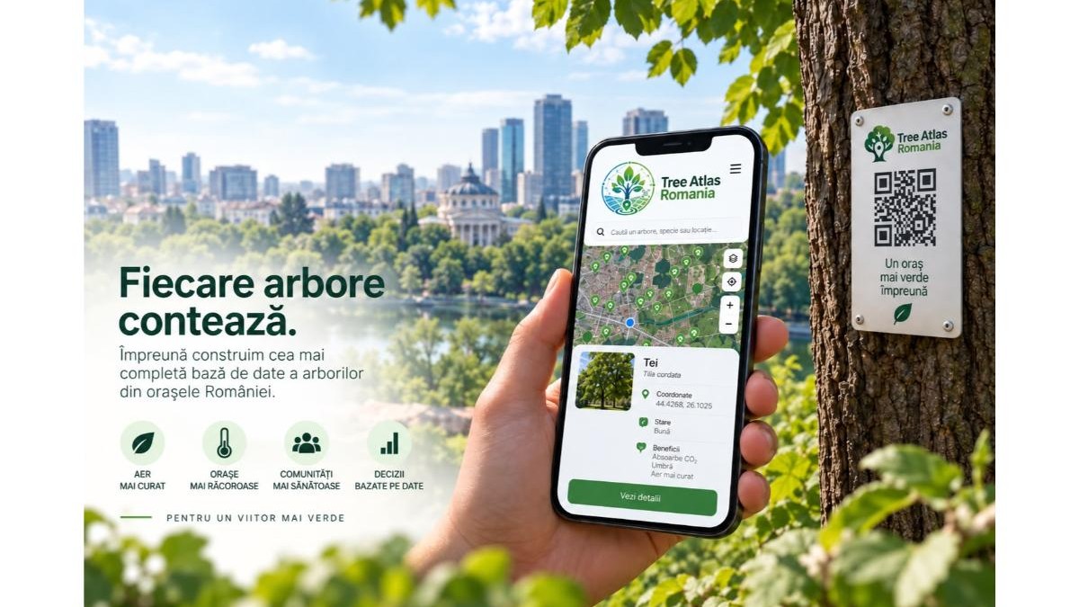 Asociația Re-Autentic și InfoCons dezvoltă o aplicație pentru inventarierea arborilor din orașele României