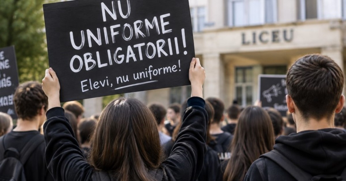 Elevii protestează împotriva uniformelor obligatorii: vor purta haine negre la școală luni