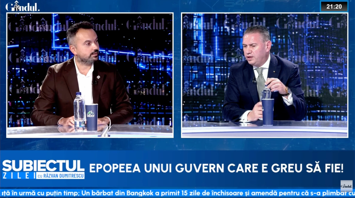 Tensiuni politice la emisiunea Răzvan Dumitrescu: Ben Oni Ardelean și Fabian Radu se acuze reciproc