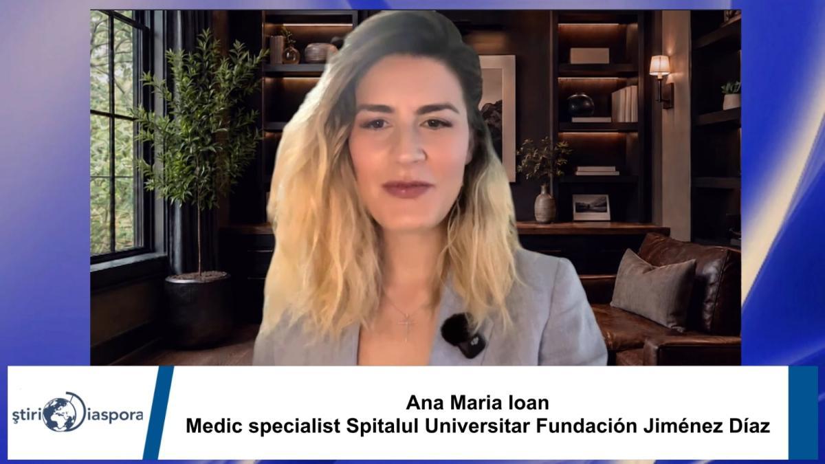 Medic specialist român din Spania, invitată să discute despre sistemul medical la Diaspora creativă