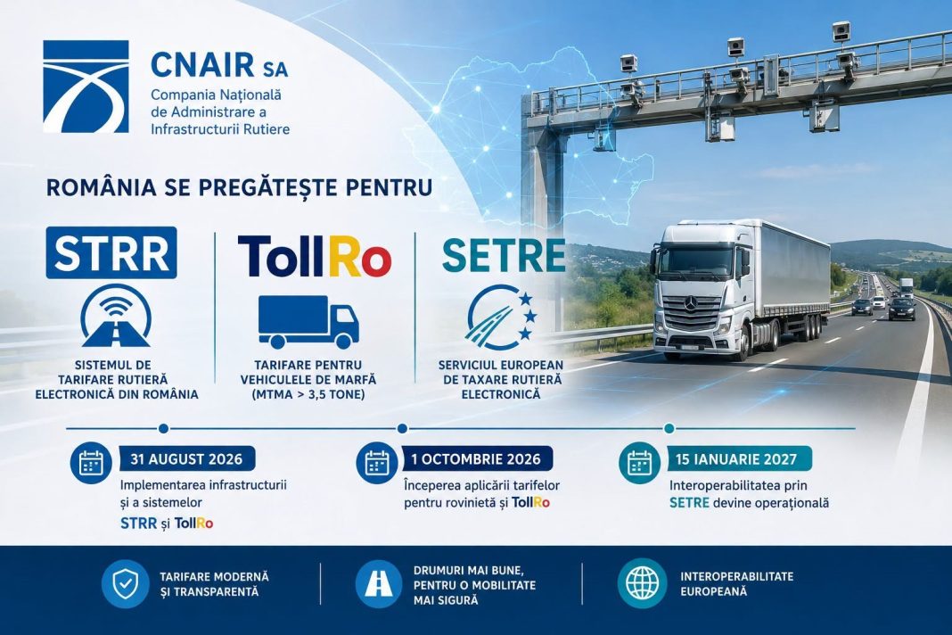 Implementarea sistemului TollRo ar putea crește costurile transportului rutier cu până la 8%