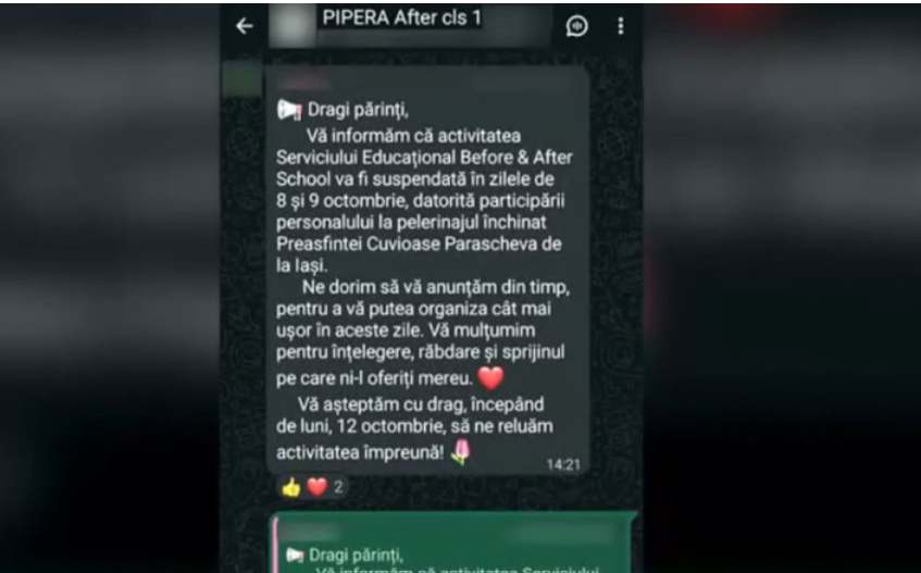 Controversă la o școală din Voluntari după anunțul suspendării programului after-school
