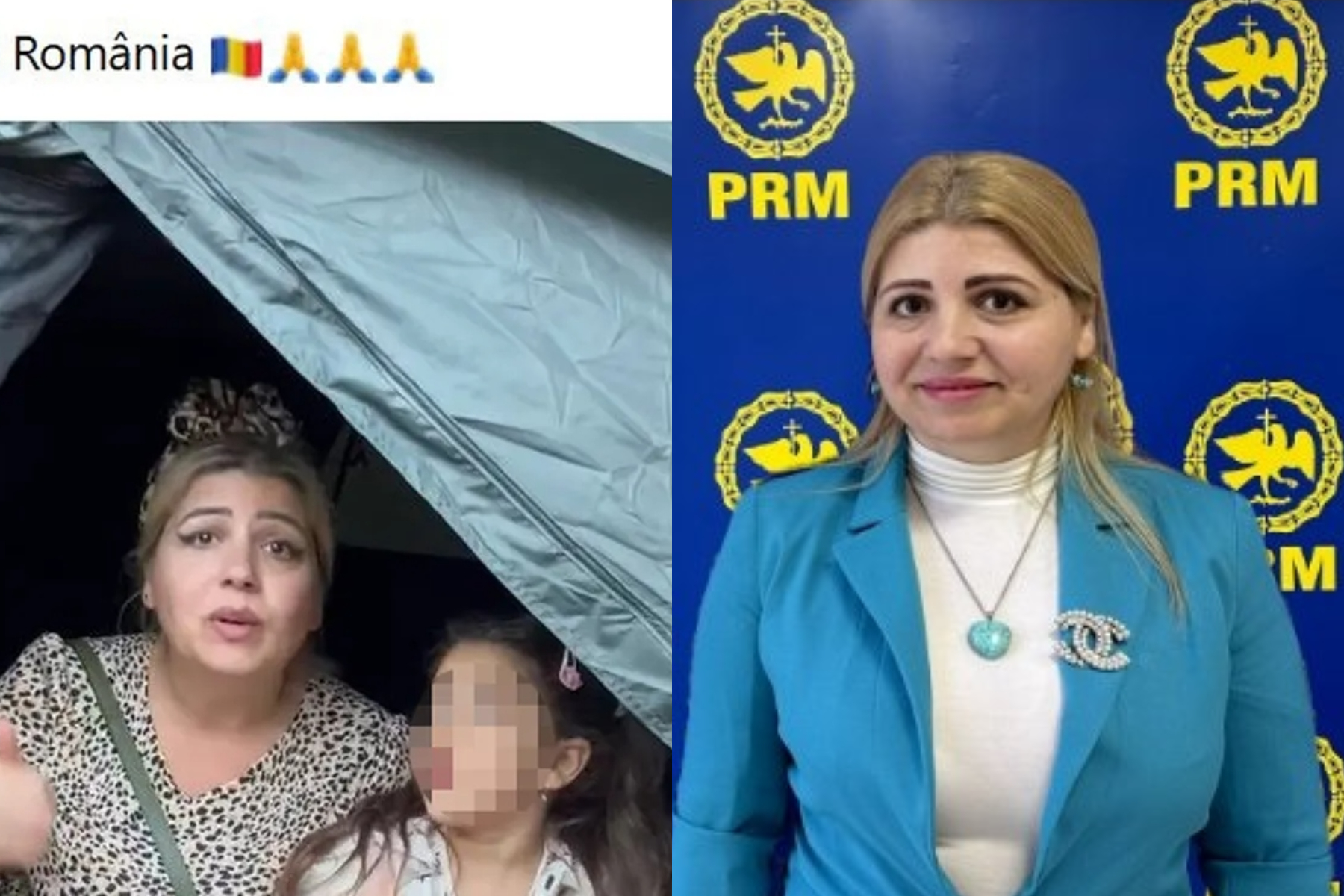 Controverse privind prezența unei minoritare în cort în fața Arestului Capitalei. Cine este femeia implicată