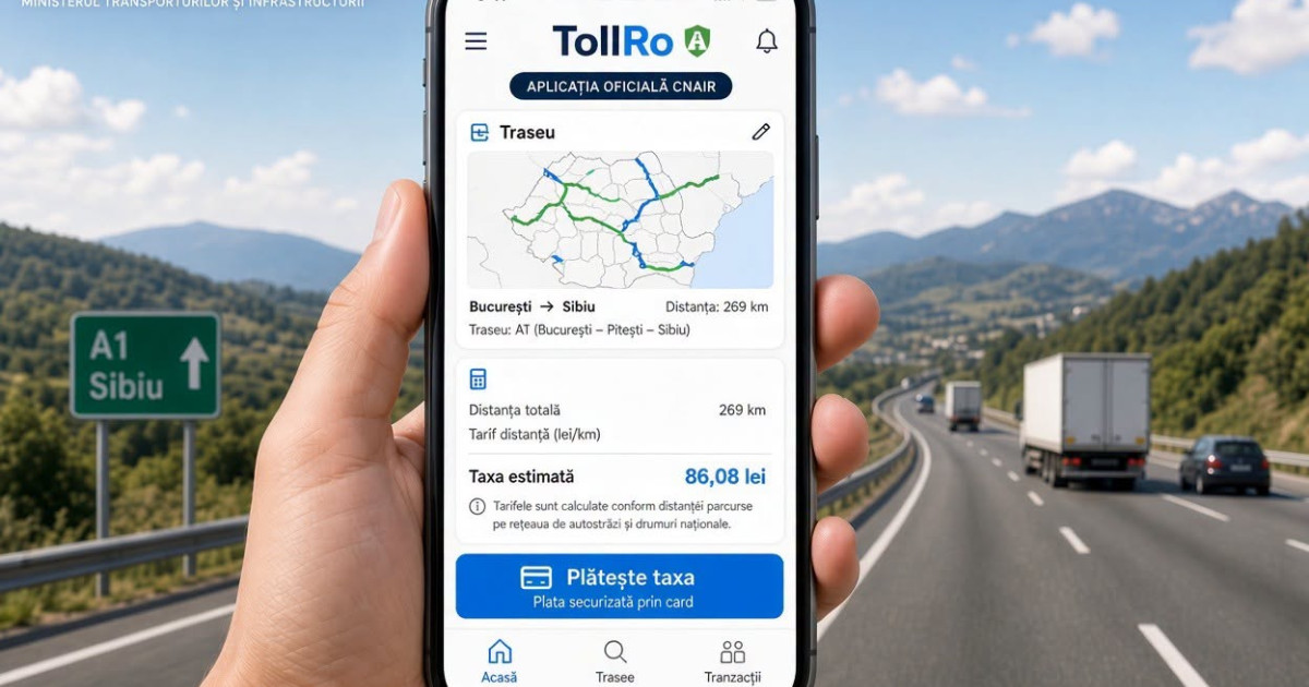 CNAIR anunță că șoferii nu vor fi amendați dacă aplicația TollRo prezintă erori tehnice
