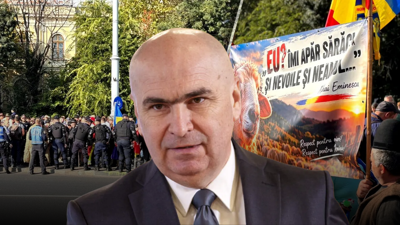 Manifestație violentă în Piața Victoriei: Fermierii protestează împotriva măsurilor privind zootehnia