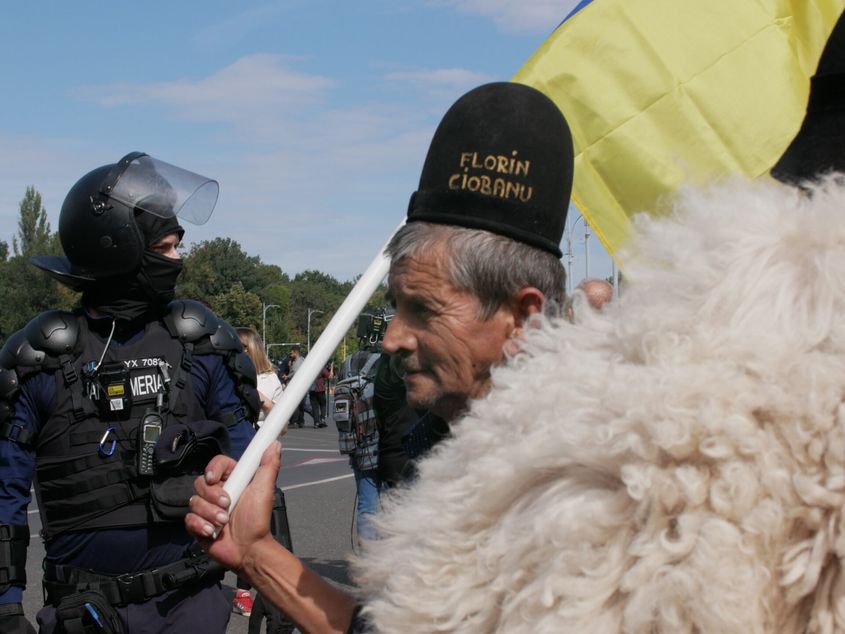 Mii de crescători de animale au protestat în București: confruntări cu jandarmii în Piața Victoriei