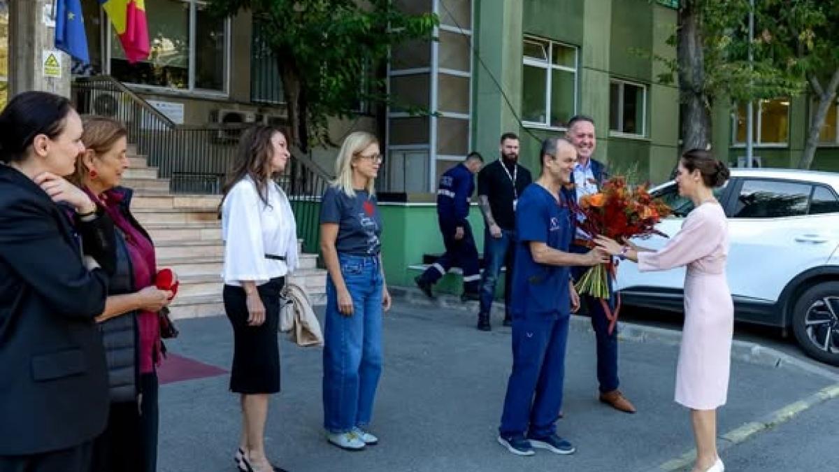 Mirabela Grădinaru a vizitat Secția de Terapie Intensivă Nou-Născuți de la Spitalul Marie Curie