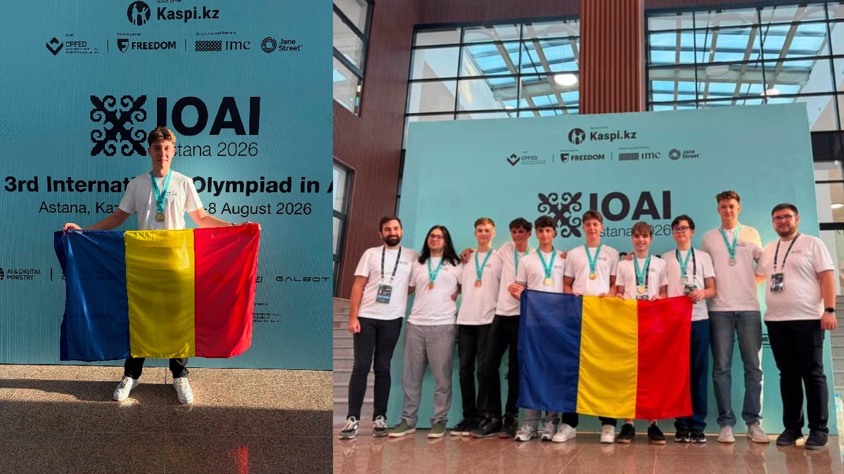 Trei elevi români au câștigat medalii de aur la Olimpiada Internațională de Inteligență Artificială
