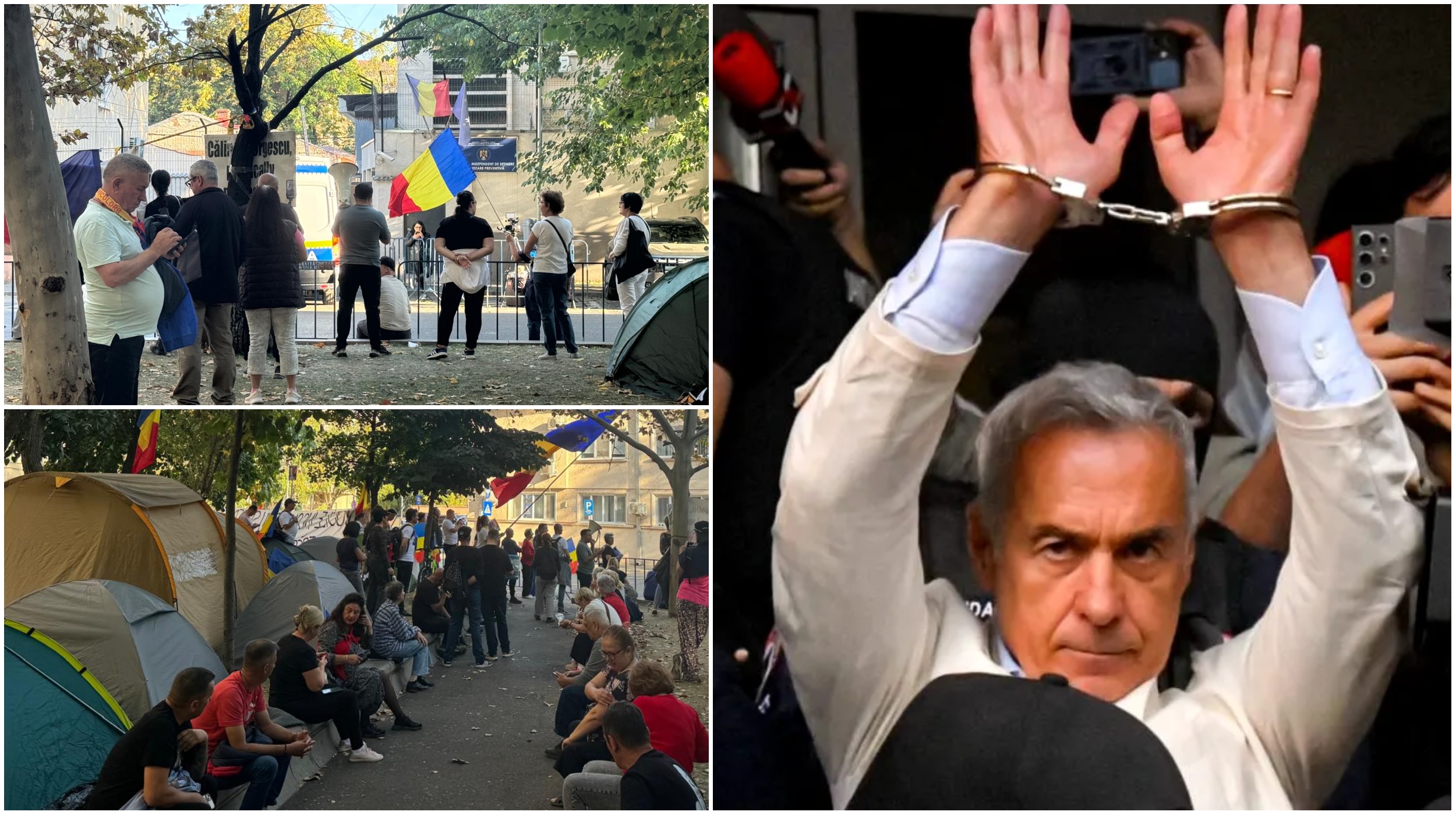 Proteste în fața Arestului Central pentru a 12-a zi consecutivă în cazul lui Călin Georgescu