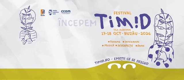 Festivalul TIM!D pentru sănătatea emoțională va avea loc în Buzău pe 17-18 octombrie